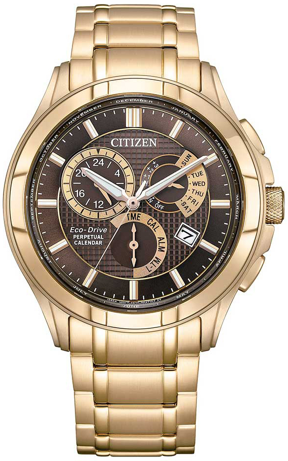 Citizen Herreklokke BL8163-50X Classic Brun/Gulltonet stål Ø43.2 mm