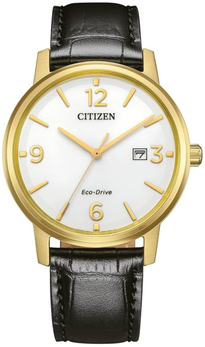 Citizen Herreklokke BM6756-01A Hvit/Lær Ø40 mm