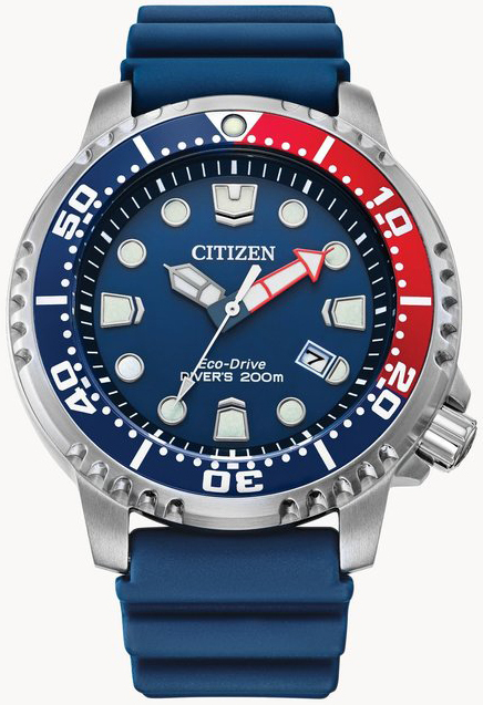 Citizen Herreklokke BN0168-06L Eco Drive Blå/Plast Ø44 mm