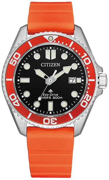 Citizen Herreklokke BN0268-01E Promaster Marine Sort/Gummi Ø41 mm