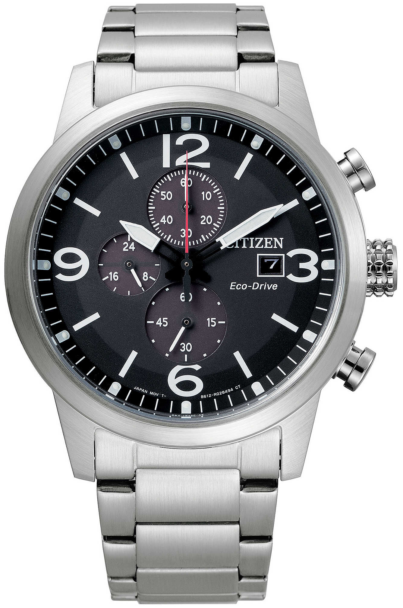 Citizen Herreklokke CA0741-89E Chrono Sort/Stål Ø43 mm