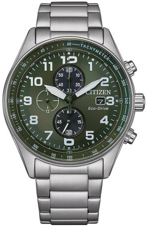 Citizen Herreklokke CA0770-72X Eco Drive Grønn/Stål Ø43 mm