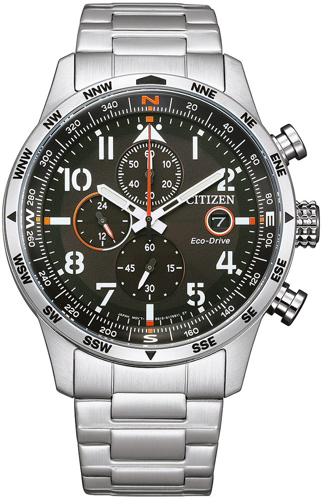 Citizen Herreklokke CA0790-83E Chrono Sport Sort/Stål Ø43 mm