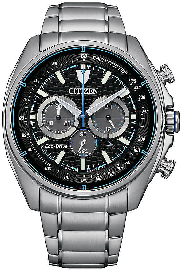 Citizen Herreklokke CA4560-81E Crono Sort/Stål Ø44 mm