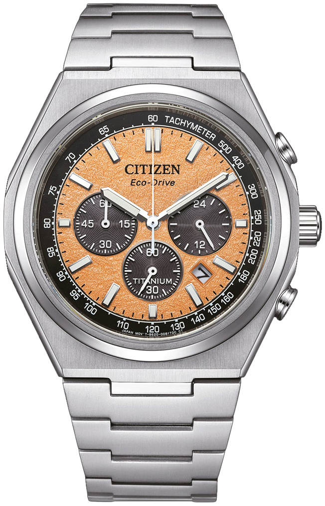 Citizen Herreklokke CA4610-85Z Chrono Orange/Titan Ø43 mm