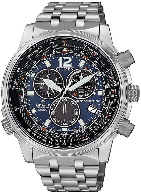 Citizen Herreklokke CB5850-80L Blå/Titan Ø45 mm