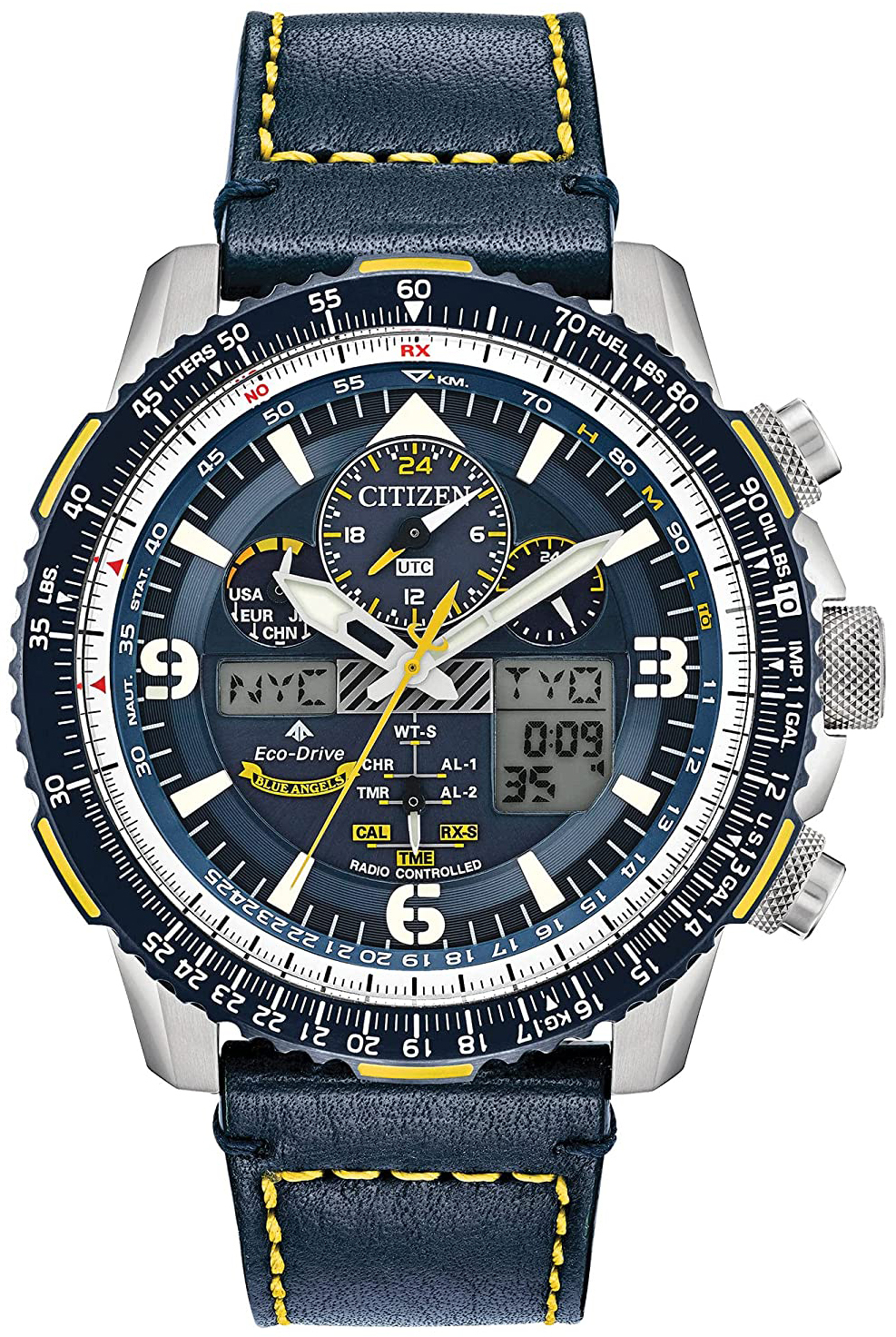 Citizen Herreklokke JY8078-01L Promaster Blå/Lær Ø45 mm