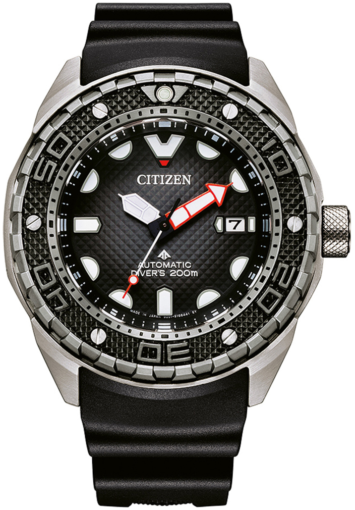 Citizen Herreklokke NB6004-08E Promaster Sort/Gummi Ø46 mm