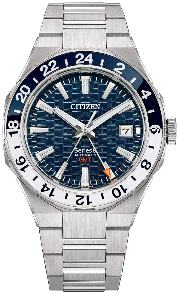 Citizen Herreklokke NB6034-58L Series 8 Gmt Blå/Stål Ø41 mm