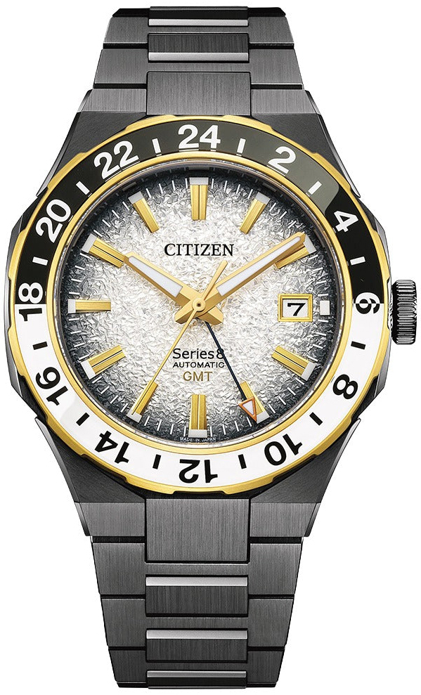 Citizen Herreklokke NB6035-55H Series 8 Gmt Sølvfarget/Stål Ø41 mm