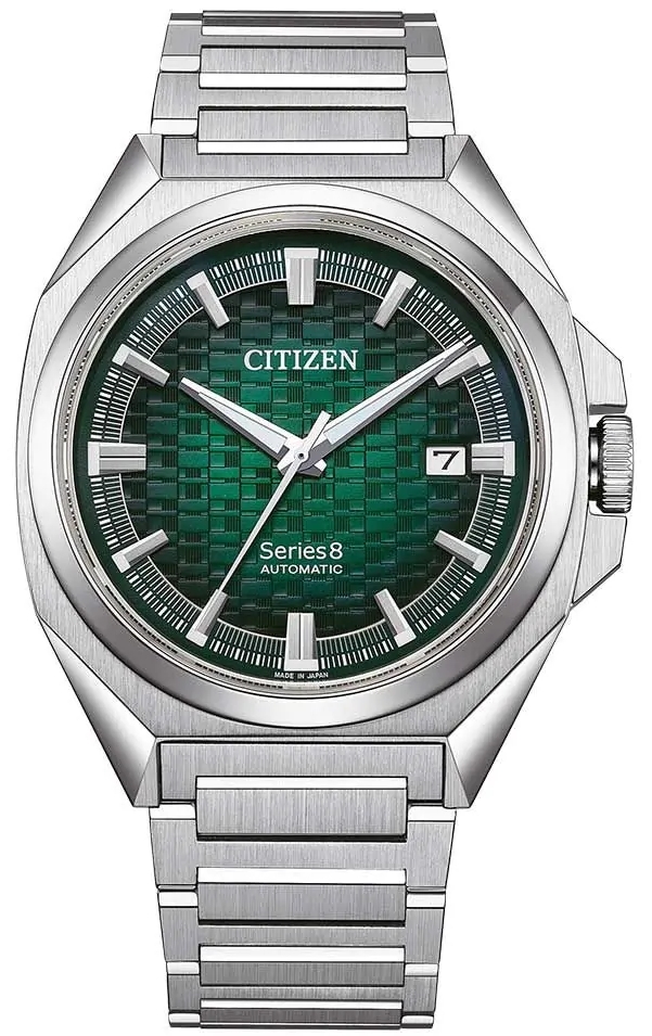 Citizen Herreklokke NB6050-51W Series 8 Grønn/Stål Ø40.1 mm