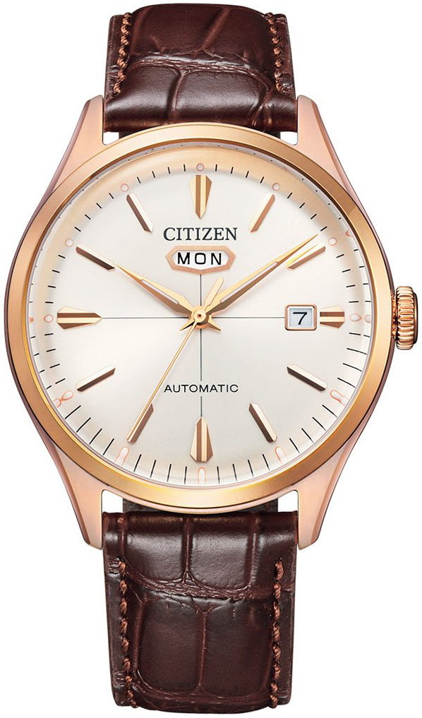 Citizen Herreklokke NH8393-05A Classic Hvit/Lær Ø40.2 mm