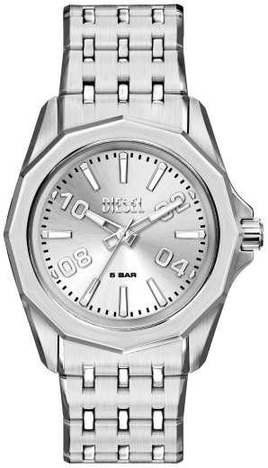 Diesel Herreklokke DZ2236 Stinger Sølvfarget/Stål Ø44 mm