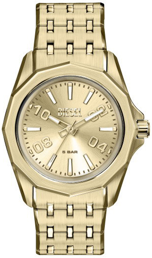 Diesel Herreklokke DZ2239 Stinger Gull/Gulltonet stål Ø44 mm