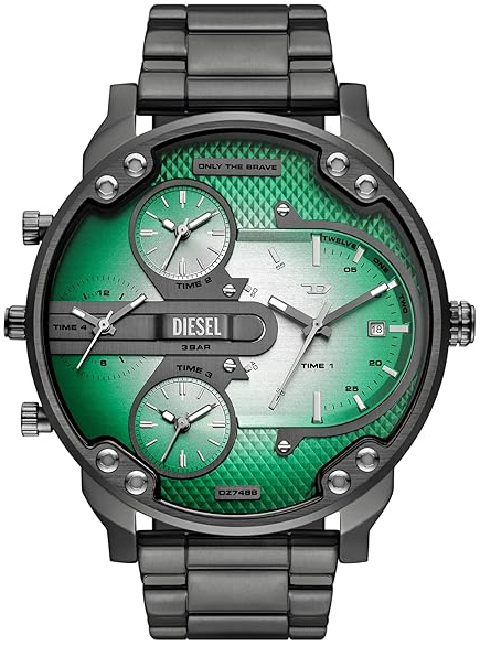 Diesel Herreklokke DZ7488 Mr. Daddy Grønn/Stål Ø54 mm