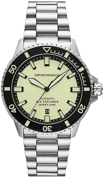 Emporio Armani Herreklokke AR60083 Sea Explorer Grønn/Stål Ø42 mm
