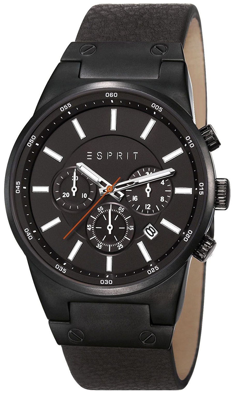 Esprit Sport Herreklokke ES107961001 Sort/Lær Ø43.5 mm