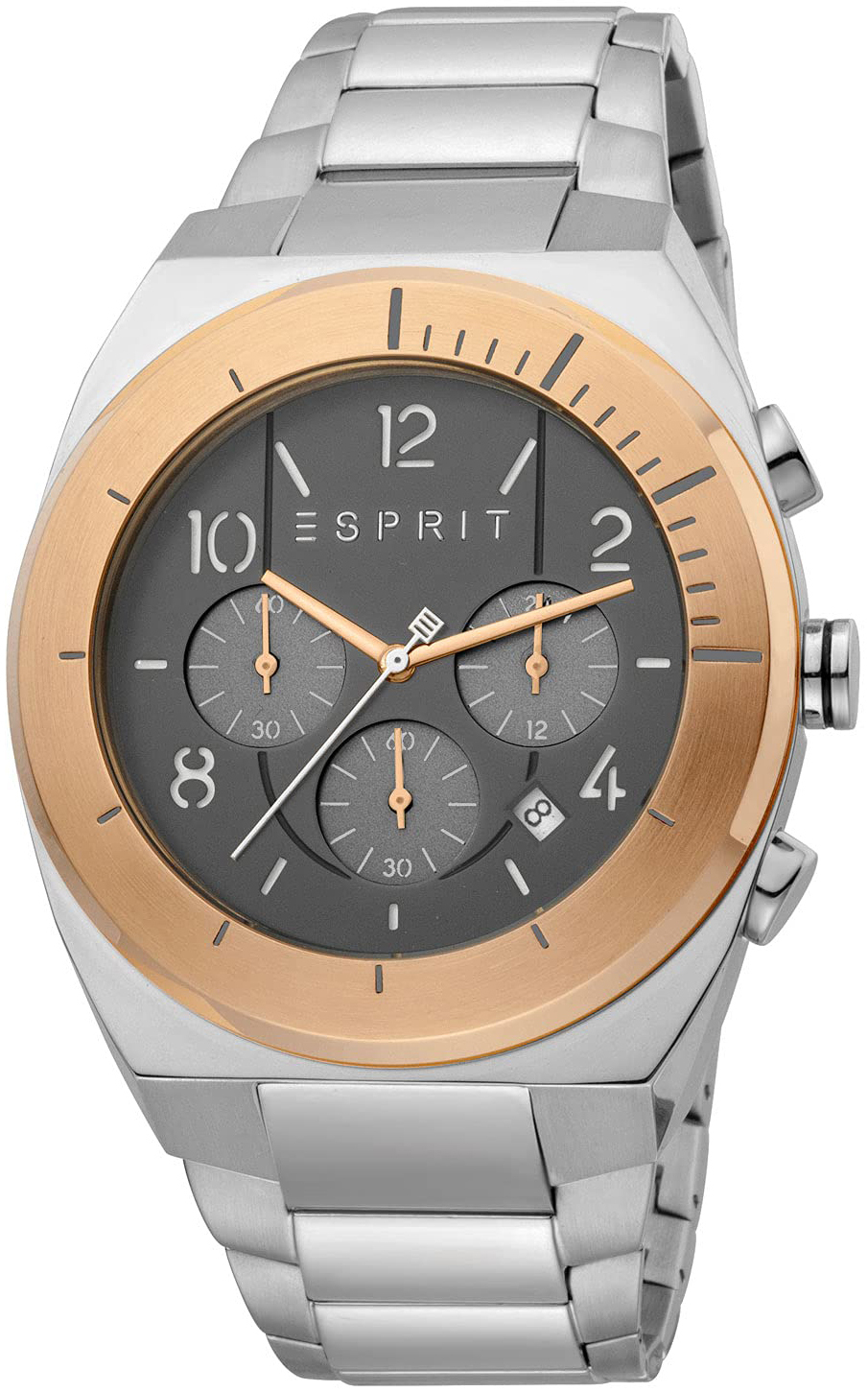 Esprit Herreklokke ES1G157M0085 Strike Grå/Stål Ø44 mm