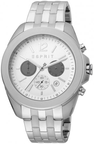 Esprit Herreklokke ES1G159M0055 Field Sølvfarget/Stål Ø45 mm