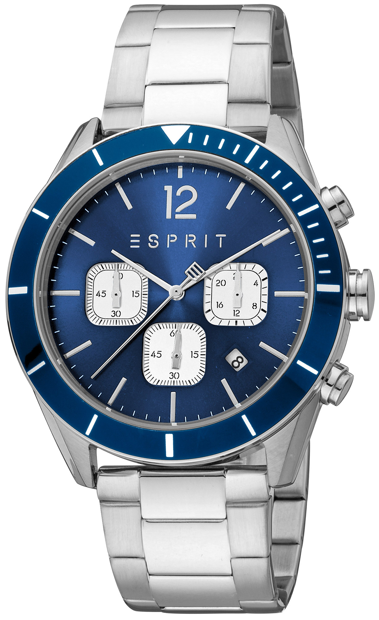 Esprit Herreklokke ES1G372M0055 Classic Blå/Stål Ø43 mm
