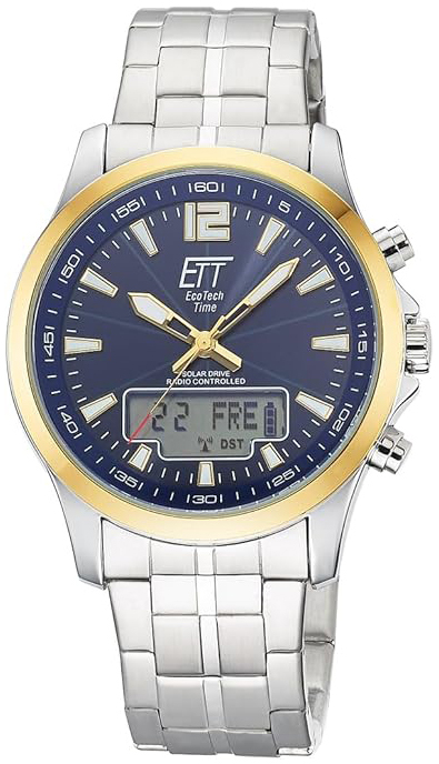 ETT Eco Tech Time Herreklokke EGA-11717-31M Blå/Stål Ø45 mm