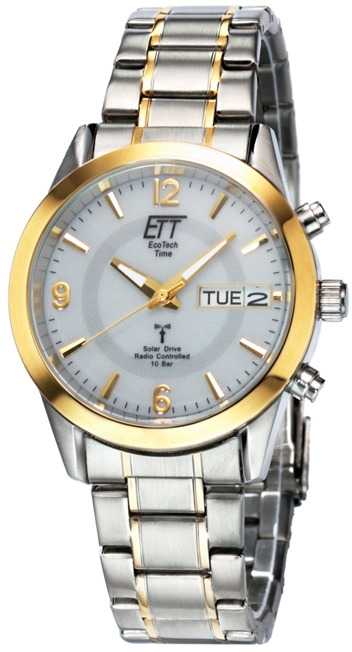 ETT Eco Tech Time Herreklokke EGS-11253-12M Gobi Grå/Gulltonet stål