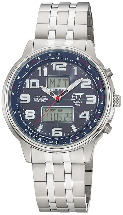 ETT Eco Tech Time Herreklokke EGS-11733-32M Blå/Stål Ø48 mm