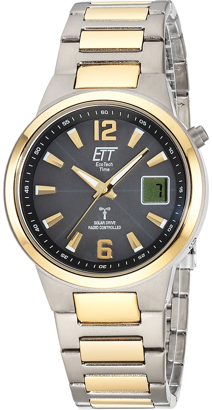 ETT Eco Tech Time Herreklokke EGT-11468-21M Everest II Sort/Gulltonet