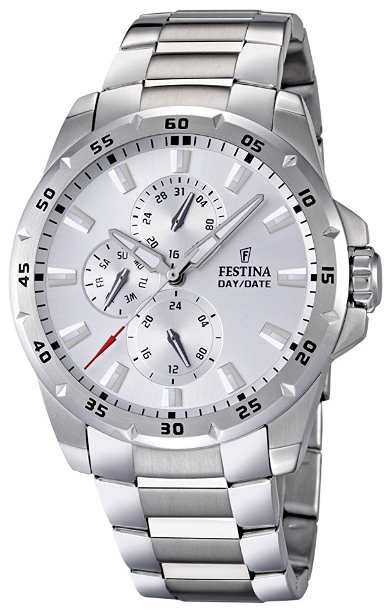 Festina Herreklokke F16662-1 Sølvfarget/Stål Ø45 mm - Festina