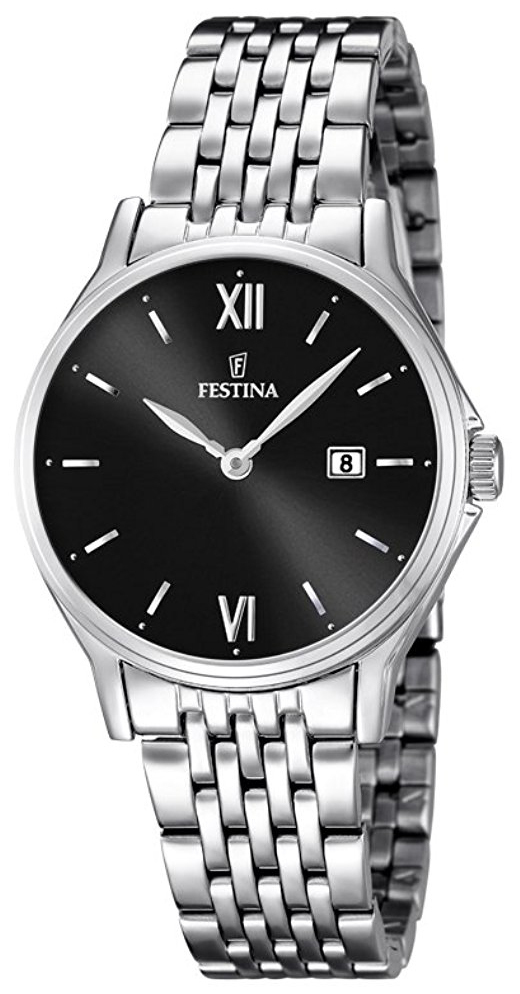 Festina F16748-4 Sort/Stål Ø31 mm - Festina