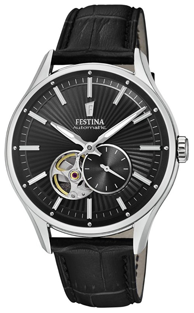 Festina Herreklokke F16975-3 Sort/Lær Ø43 mm - Festina