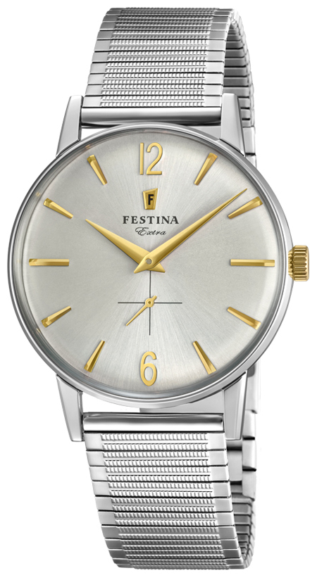 Festina Herreklokke F20250-2 Sølvfarget/Stål Ø36 mm - Festina