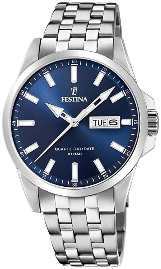 Festina Herreklokke F20357-3 Blå/Stål Ø41 mm