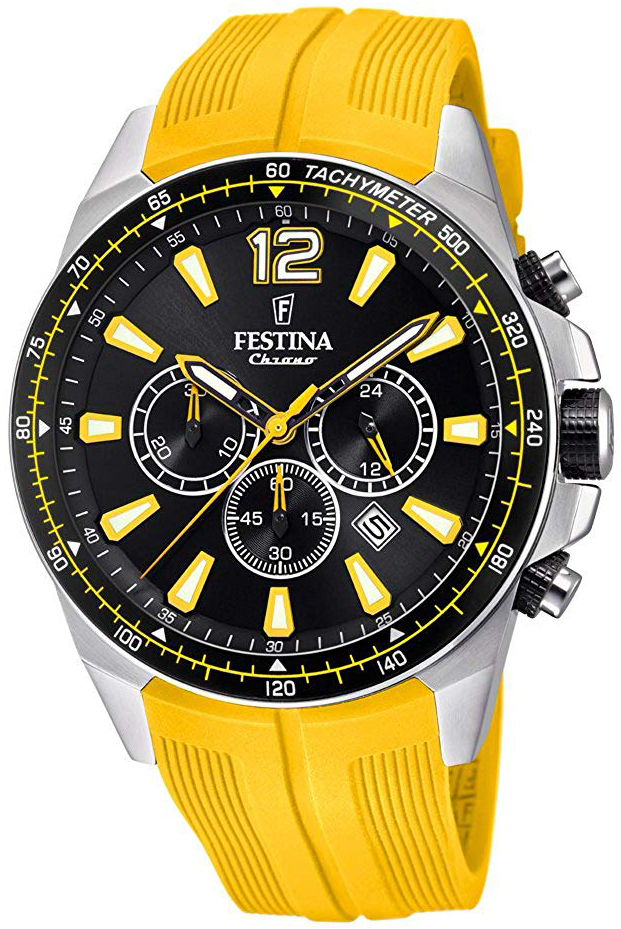 Festina Sport Herreklokke F20376-4 Sort/Gummi Ø47 mm - Festina