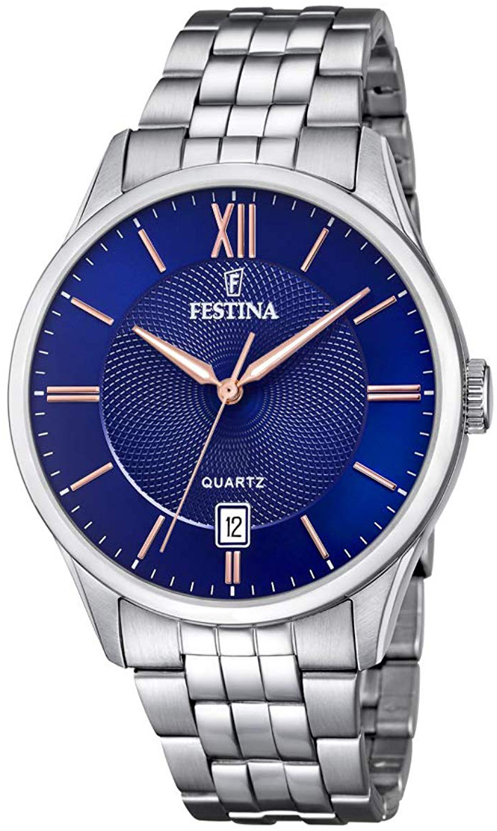 Festina Herreklokke F20425-5 Blå/Stål Ø43 mm