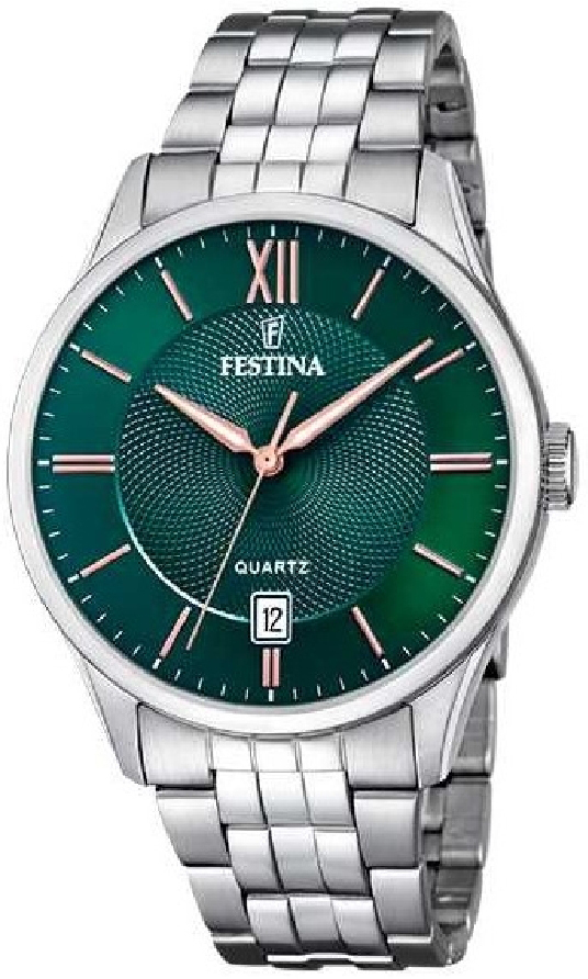 Festina Herreklokke F20425-7 Classic Grønn/Stål Ø43 mm