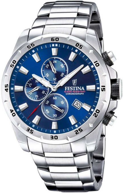Festina Herreklokke F20463-2 Blå/Stål Ø45 mm