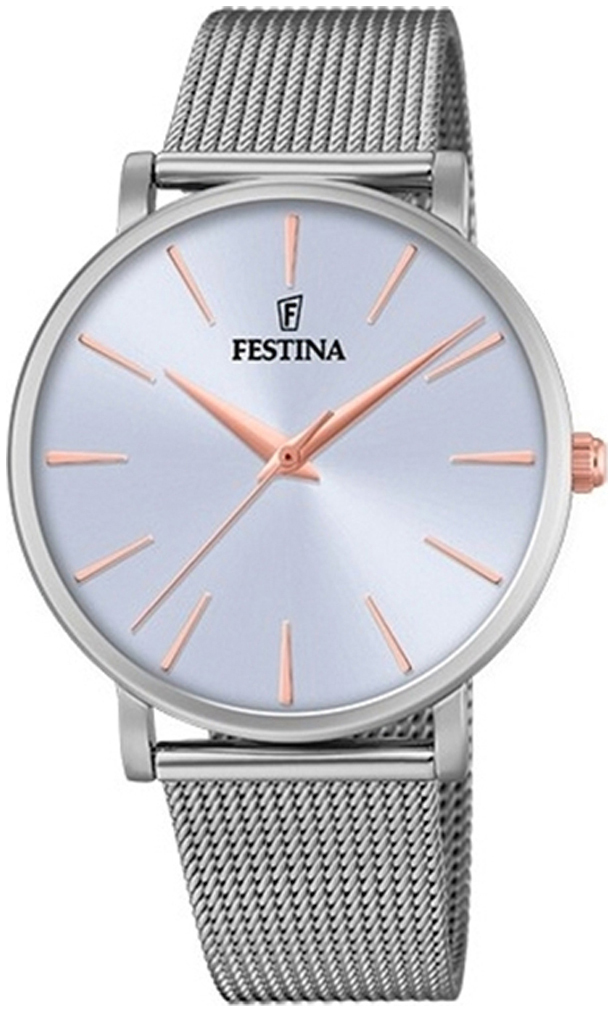 Festina 99999 Dameklokke F20475-3 Lilla/Stål Ø38 mm - Festina