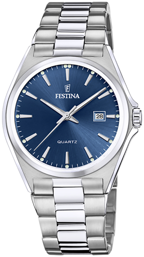 Festina Herreklokke F20552-3 Classic Blå/Stål Ø40 mm