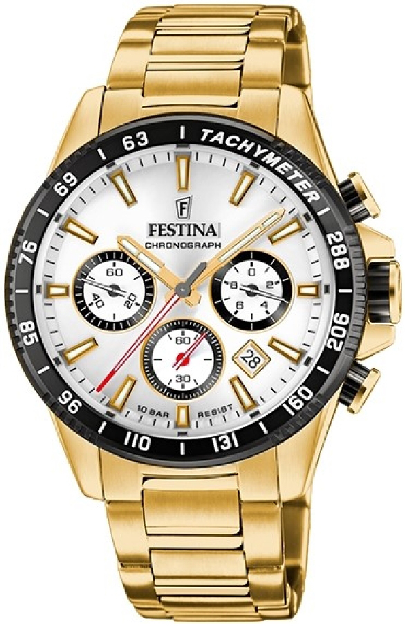 Festina Herreklokke F20634-1 Timeless Sølvfarget/Gulltonet stål