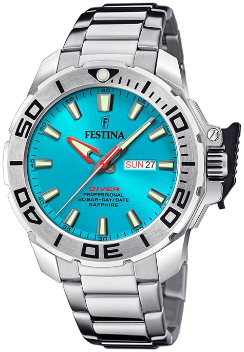 Festina Herreklokke F20665-6 The Original Blå/Stål Ø46.3 mm