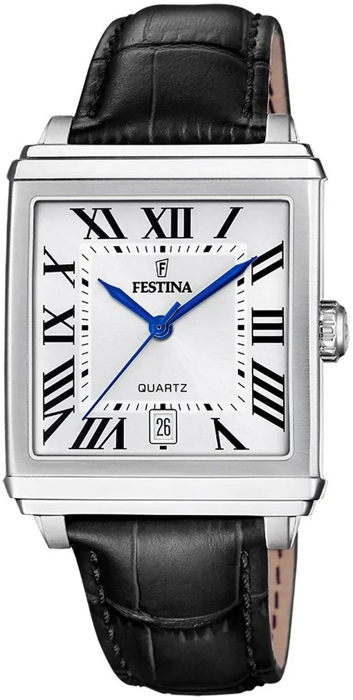 Festina Herreklokke F20681-1 Classic Sølvfarget/Lær