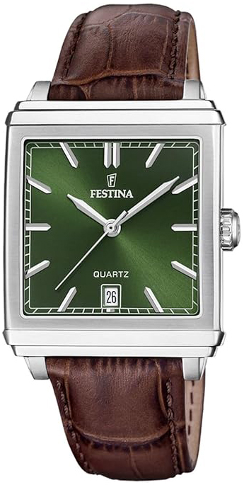 Festina Herreklokke F20681-7 Classic Grønn/Lær