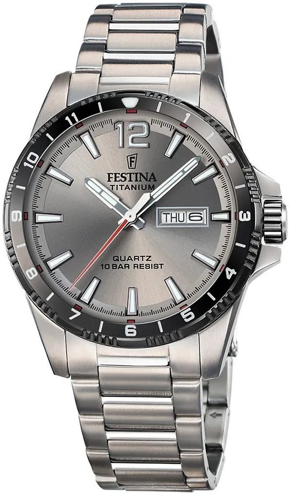 Festina Herreklokke F20698-1 Titanium Grå/Titan Ø43 mm