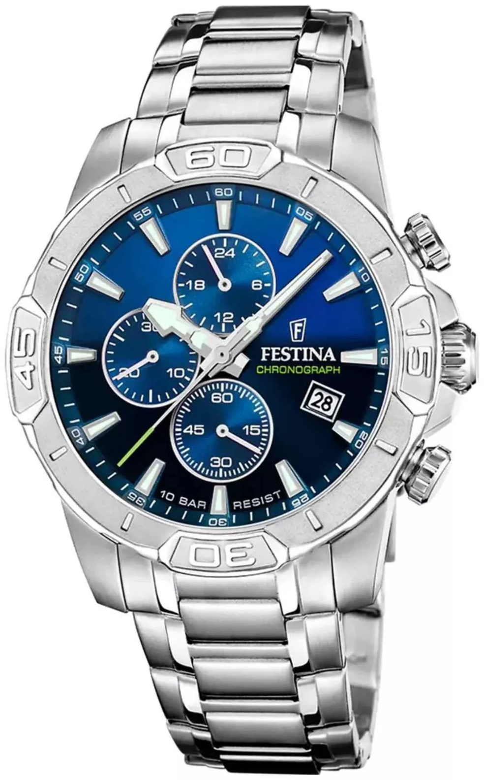 Festina Herreklokke F20704-4 Timeless Flerfarget/Stål Ø45 mm