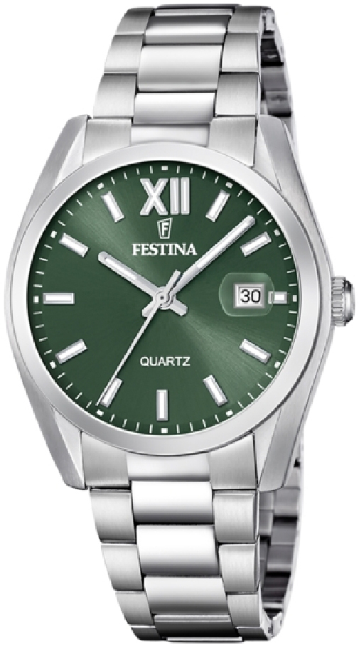 Festina Herreklokke F20707-5 Classic Grønn/Stål Ø40 mm