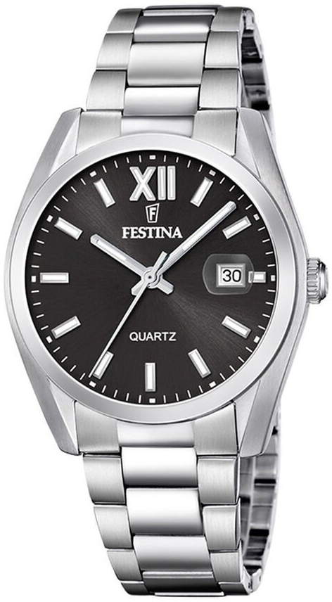 Festina Herreklokke F20707-6 Classic Sort/Stål Ø40 mm