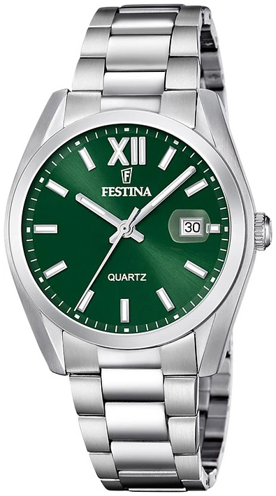 Festina Herreklokke F20707-8 Classic Grønn/Stål Ø40 mm