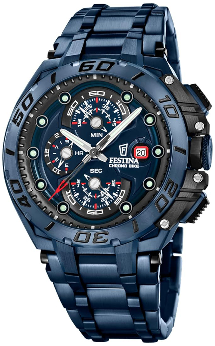 Festina Herreklokke F20757-1 Chrono Bike Blå/Stål Ø46.57 mm