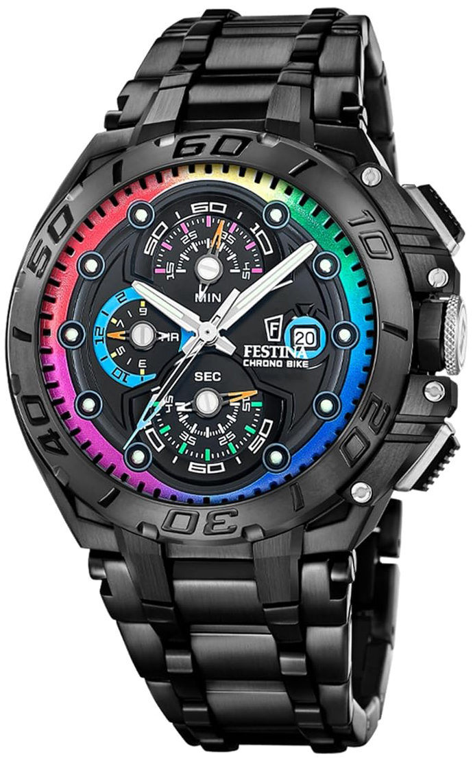 Festina Herreklokke F20761-1 Chrono Bike Sort/Stål Ø46.57 mm